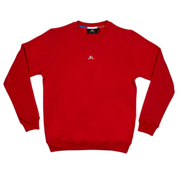 CREWNECK R.CLASSIC ROUGE